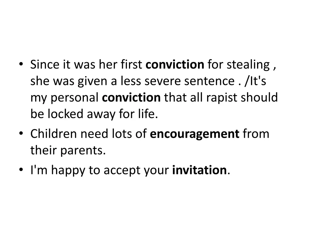 since it was her first conviction for stealing