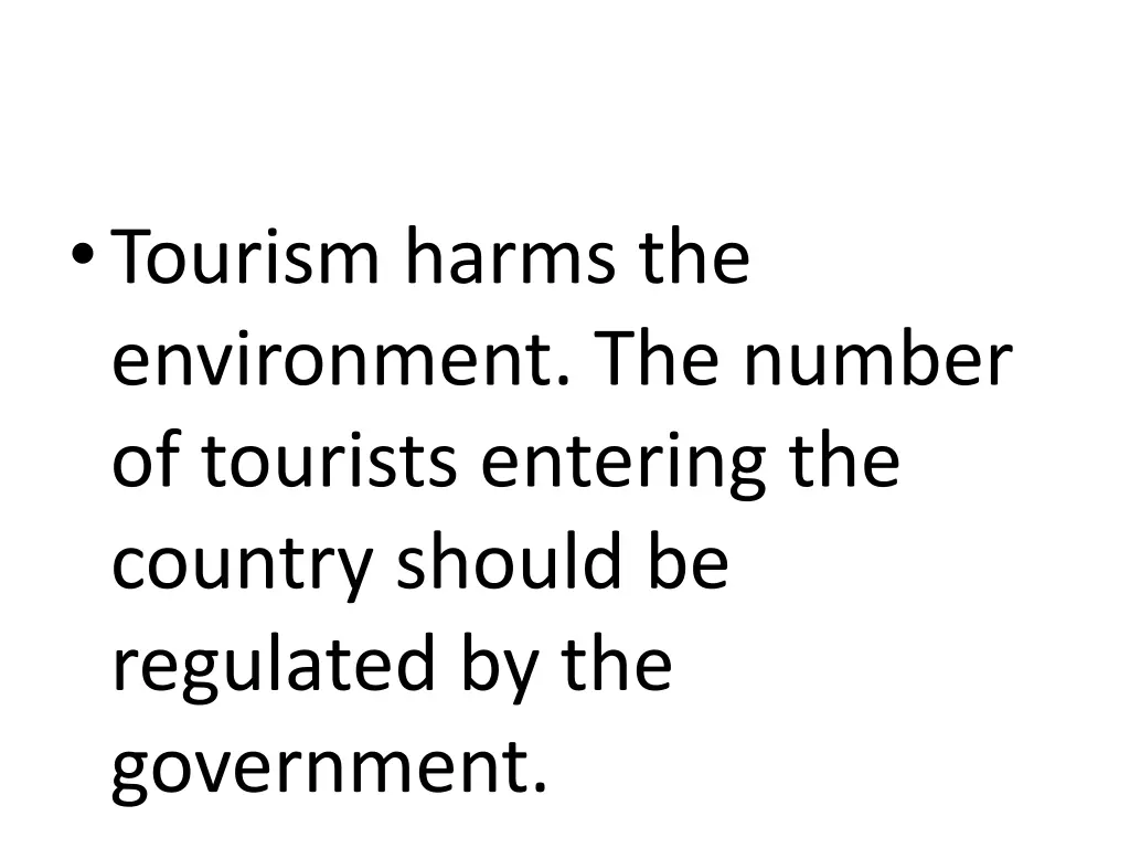 tourism harms the environment the number