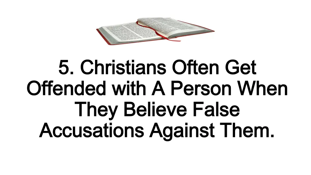 5 christians often get 5 christians often