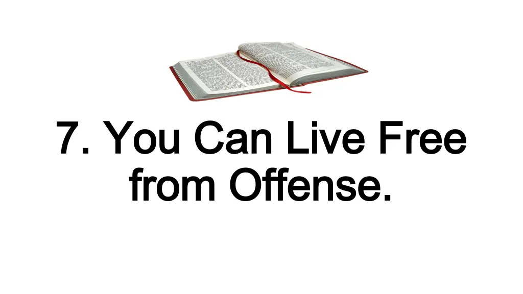 7 you can live free 7 you can live free from