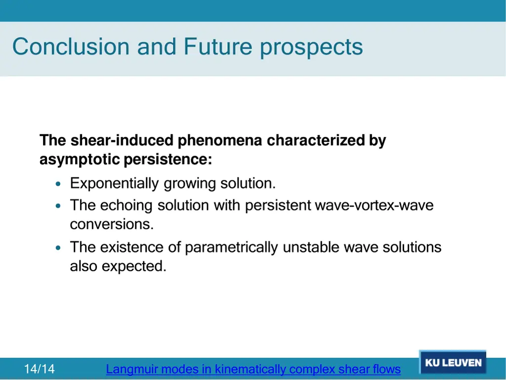 conclusion and future prospects 1