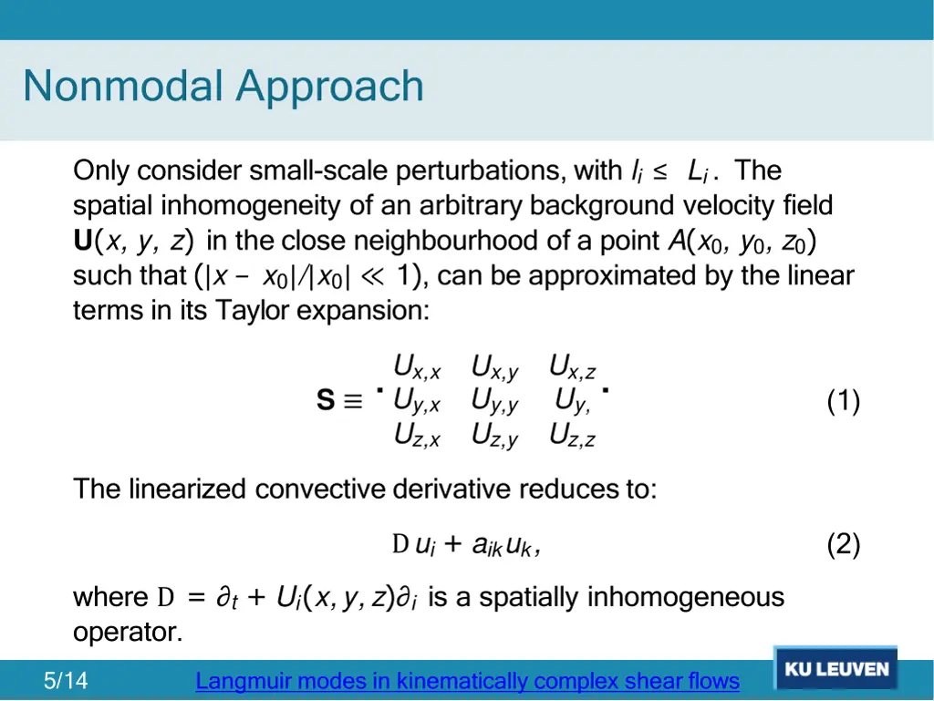 nonmodal approach