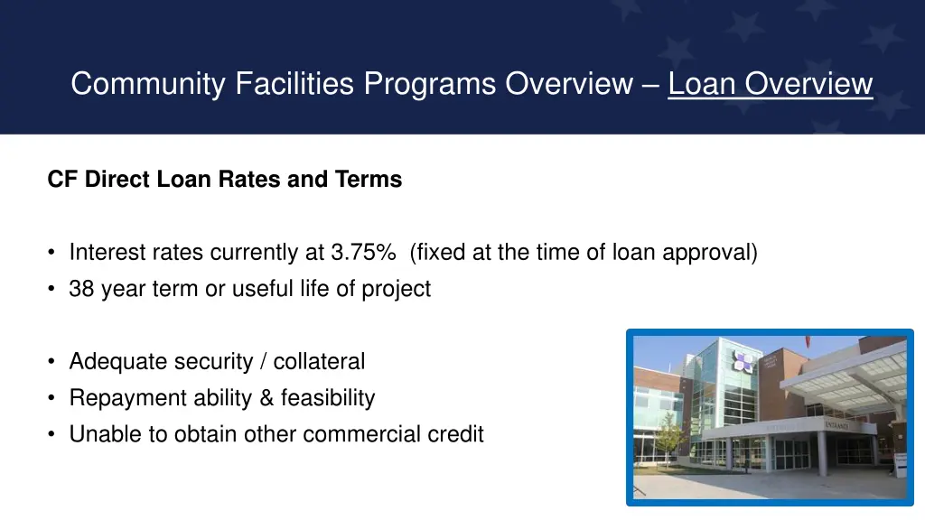 community facilities programs overview loan