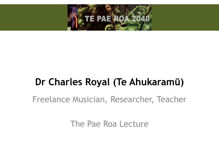 dr charles royal te ahukaram