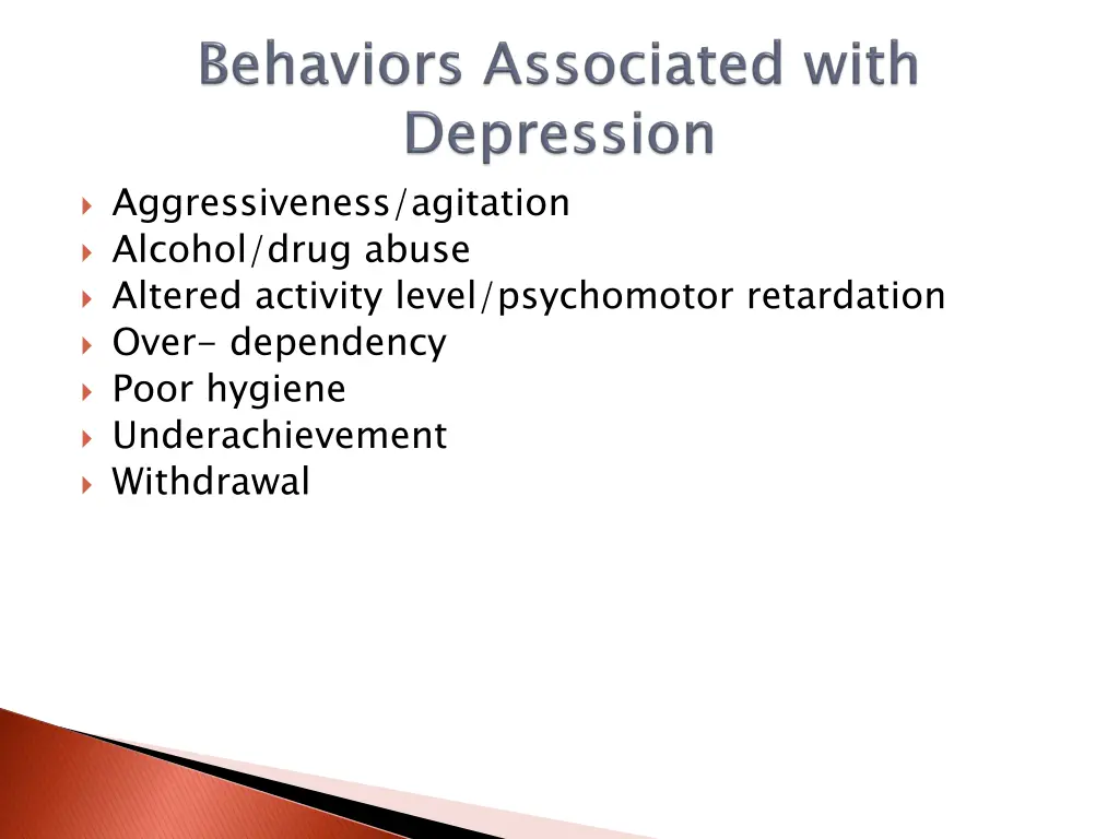 aggressiveness agitation alcohol drug abuse