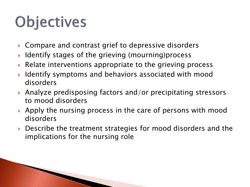 compare and contrast grief to depressive