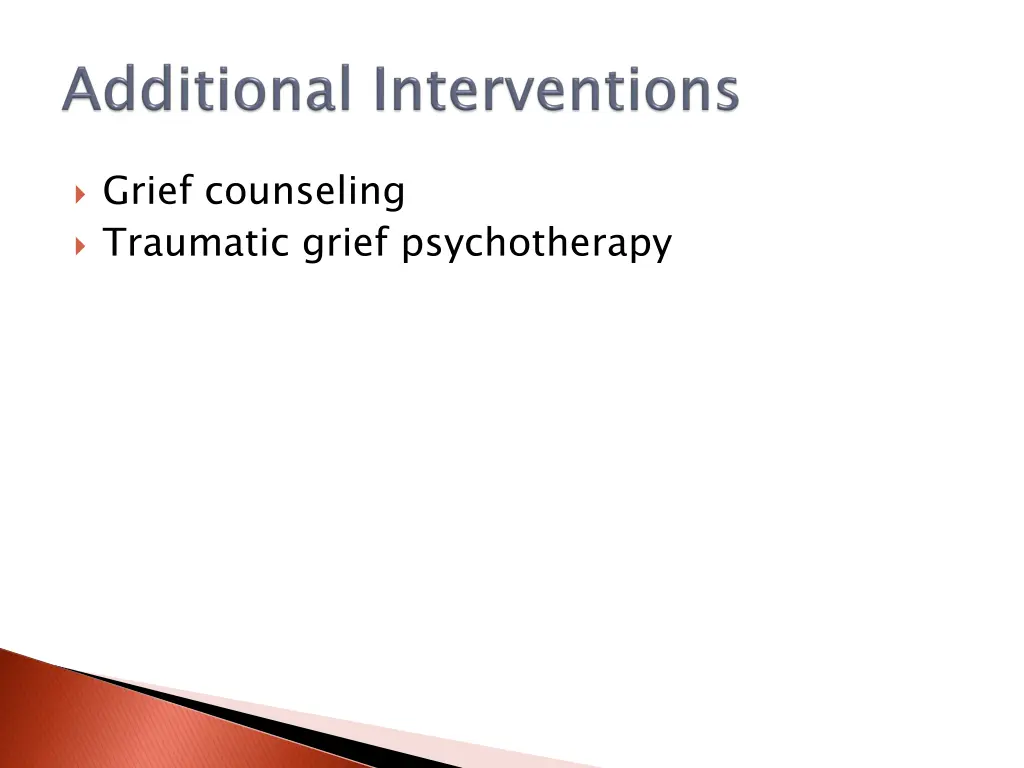 grief counseling traumatic grief psychotherapy