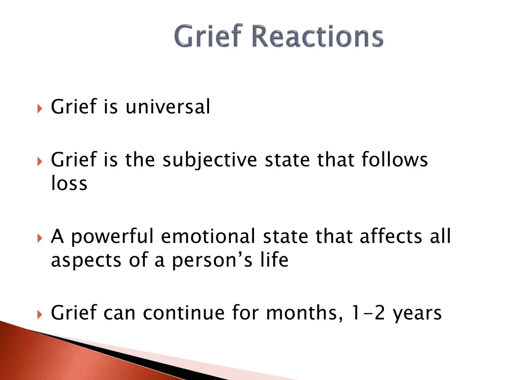 grief is universal