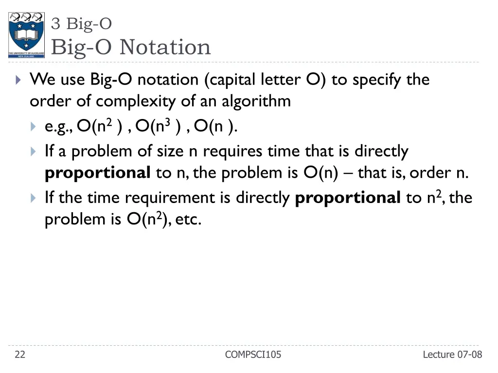 3 big o big o notation