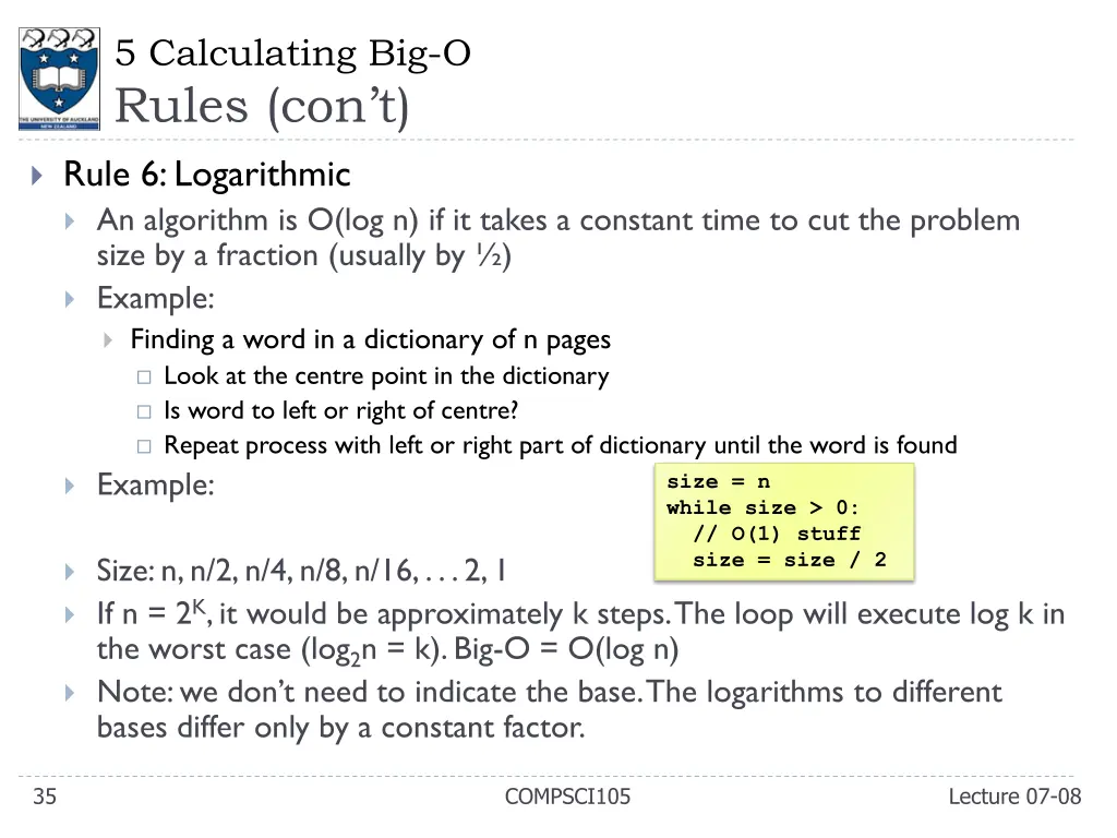 5 calculating big o rules con t