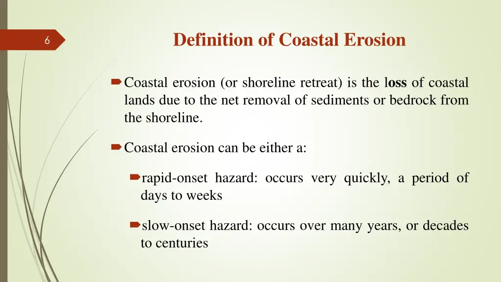 definition of coastal erosion