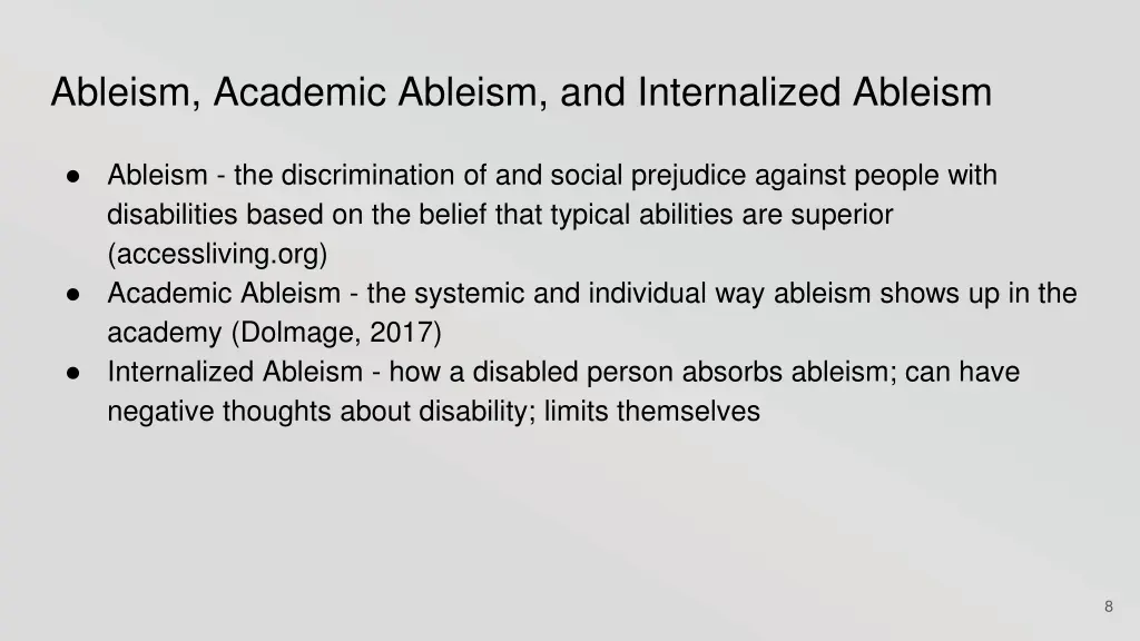 ableism academic ableism and internalized ableism