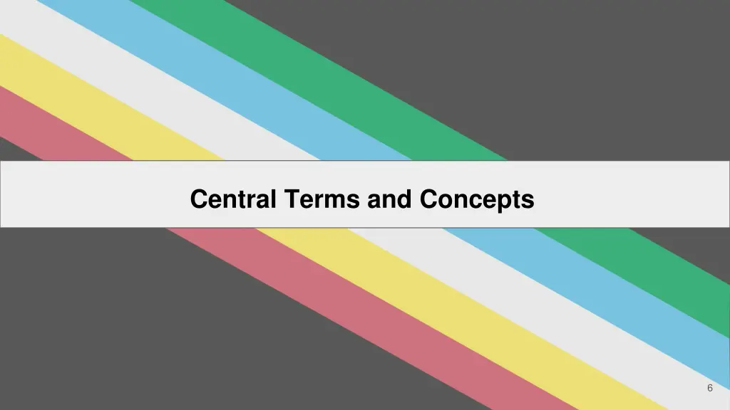 central terms and concepts