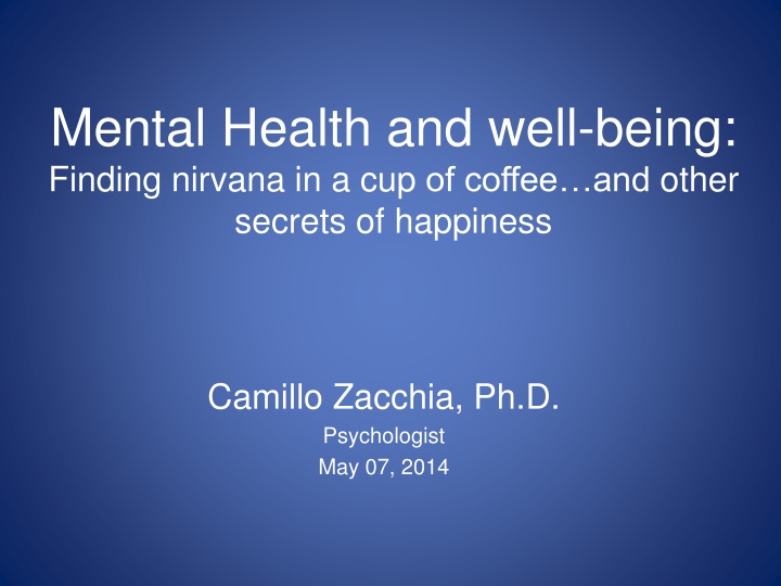 mental health and well being finding nirvana