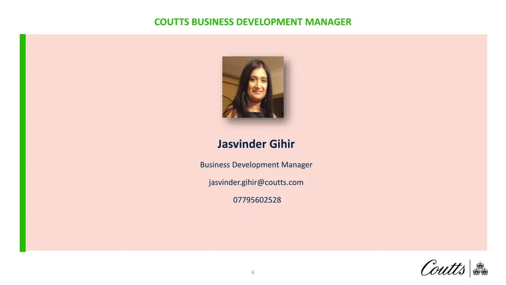 coutts business development manager