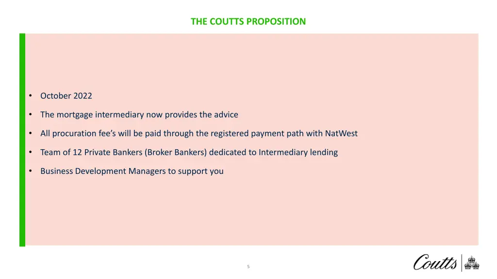 the coutts proposition