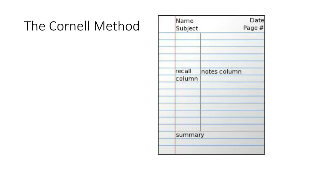 the cornell method