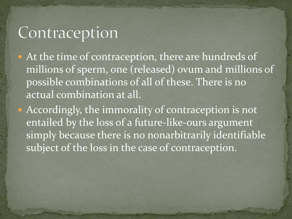 contraception 1