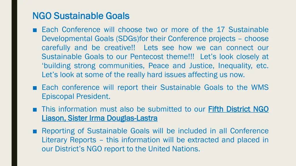 ngo sustainable goals ngo sustainable goals each