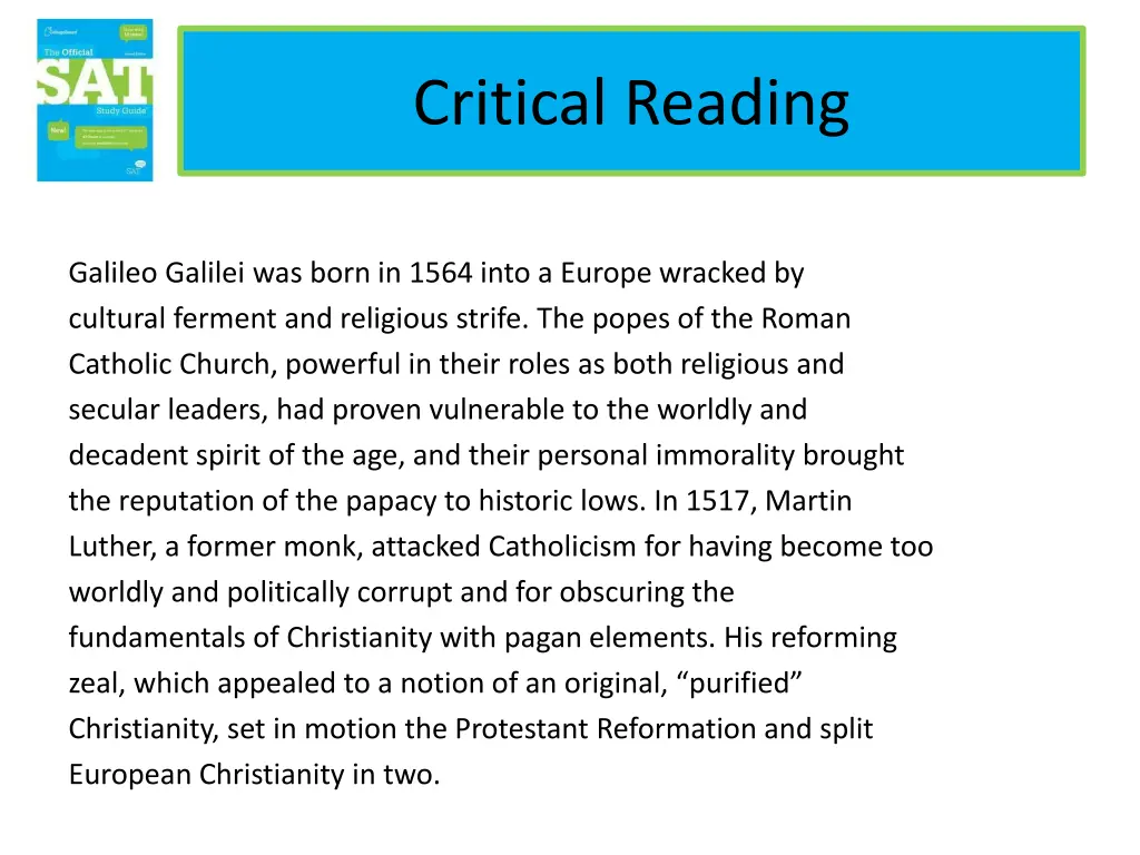 critical reading 1