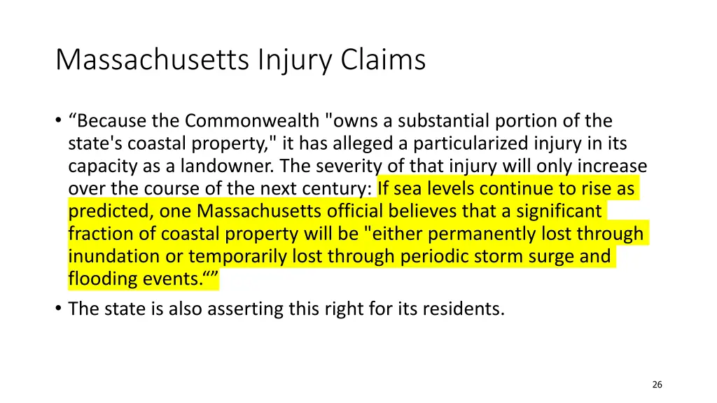 massachusetts injury claims