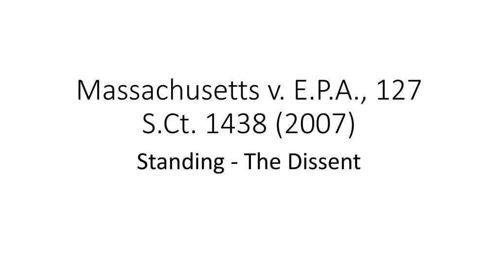 massachusetts v e p a 127 s ct 1438 2007 standing