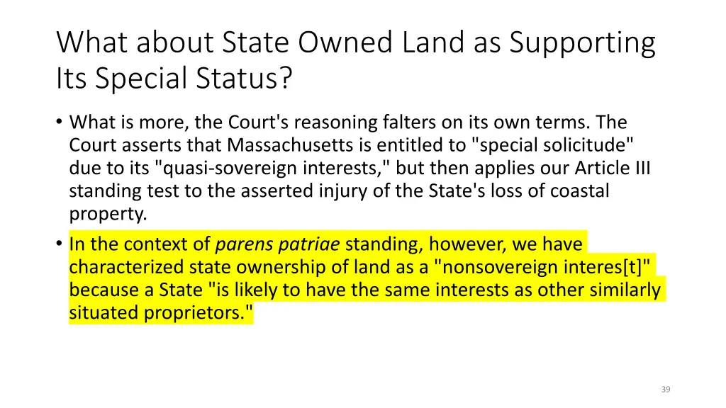 what about state owned land as supporting