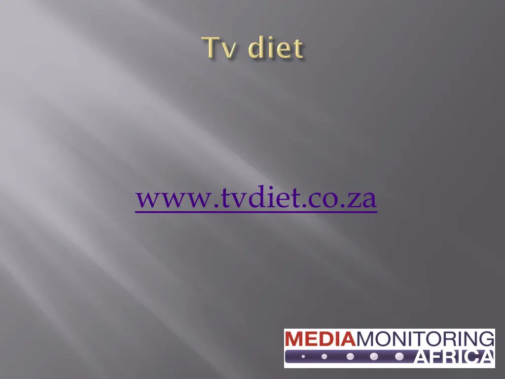 www tvdiet co za