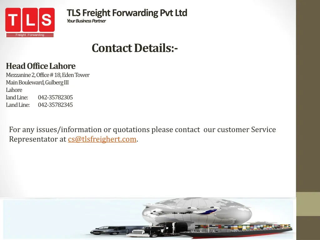 tls freight forwarding pvt ltd your business 11