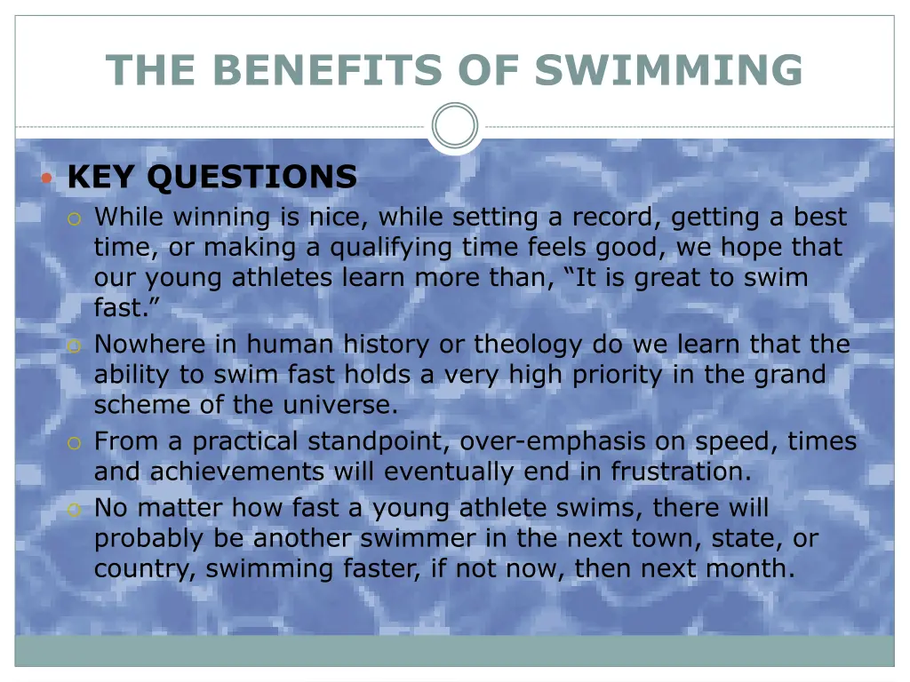 the benefits of swimming 3