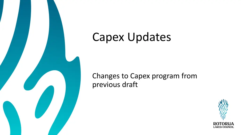 capex updates