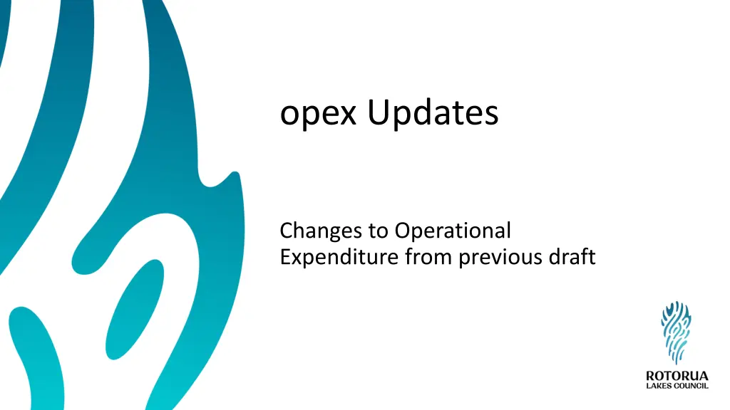 opex updates