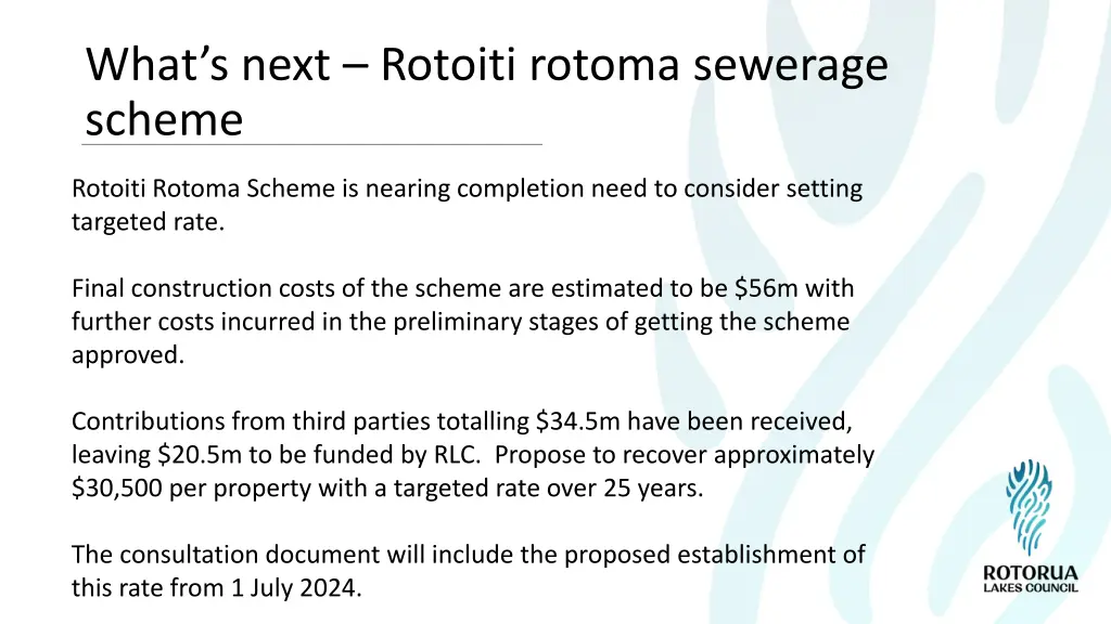 what s next rotoiti rotoma sewerage scheme