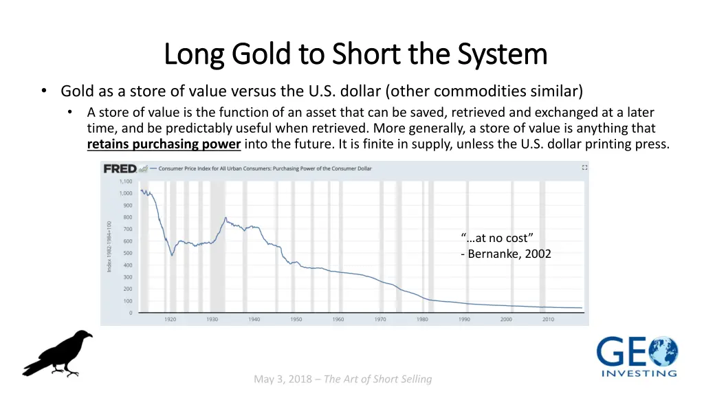 long gold to short the system long gold to short