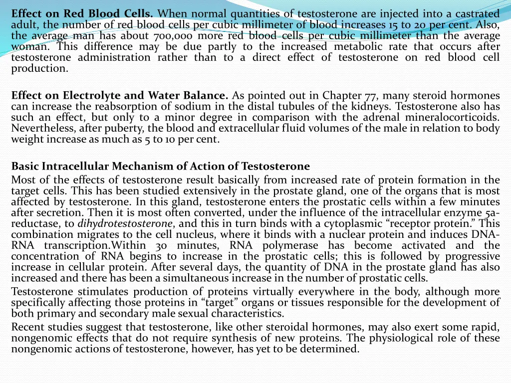 effect on red blood cells when normal quantities