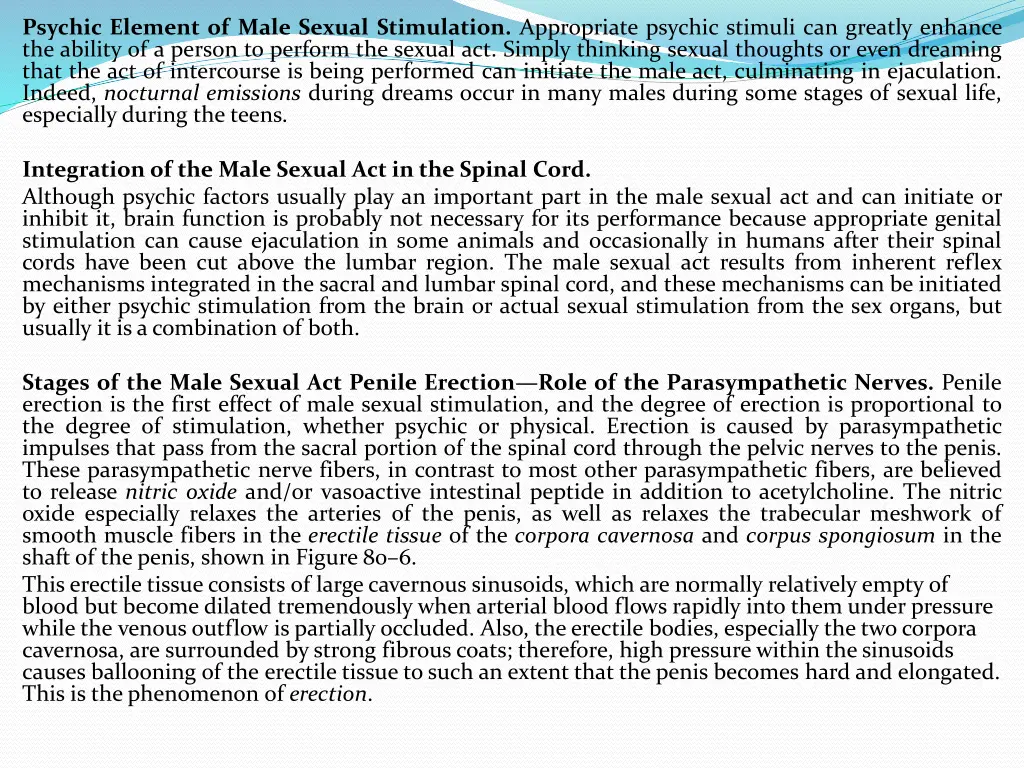 psychic element of male sexual stimulation