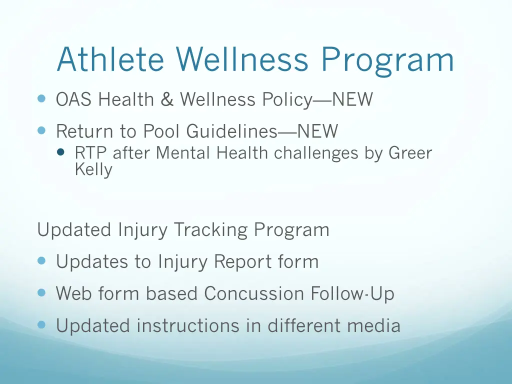 athlete wellness program oas health wellness