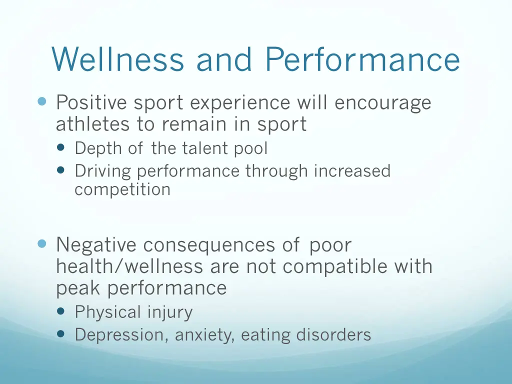 wellness and performance