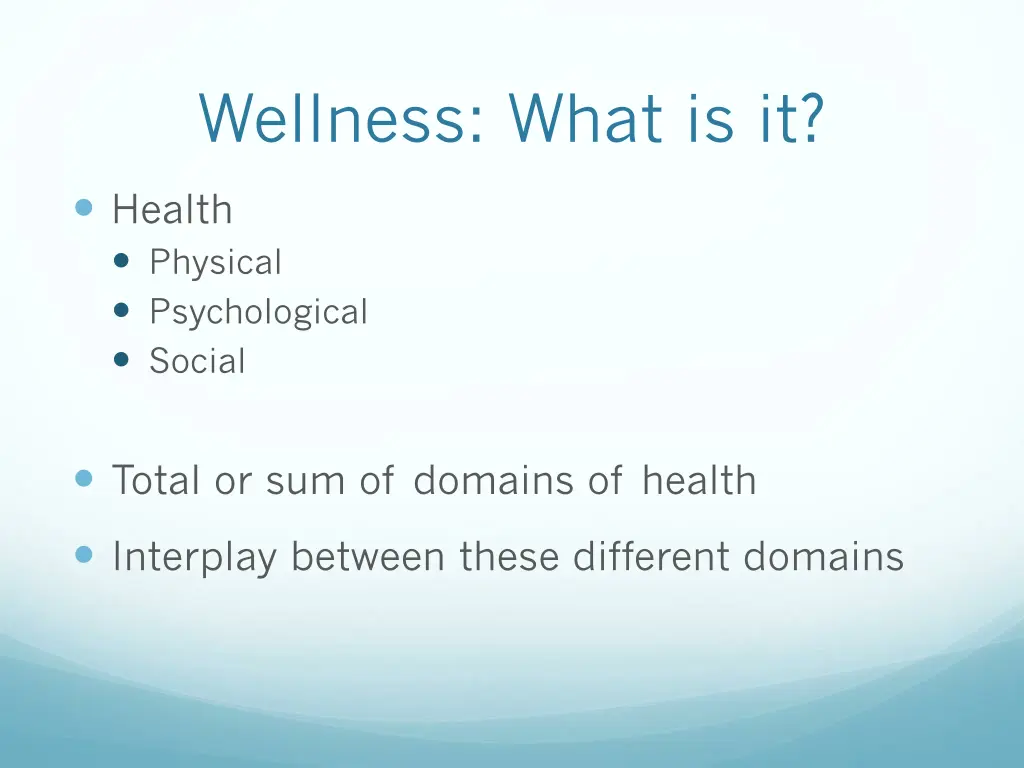 wellness what is it