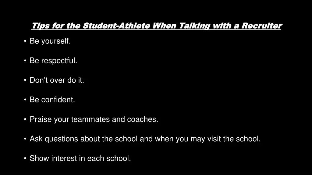 tips for the student tips for the student athlete