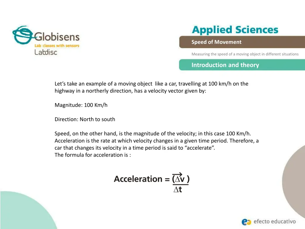 speed of movement 6