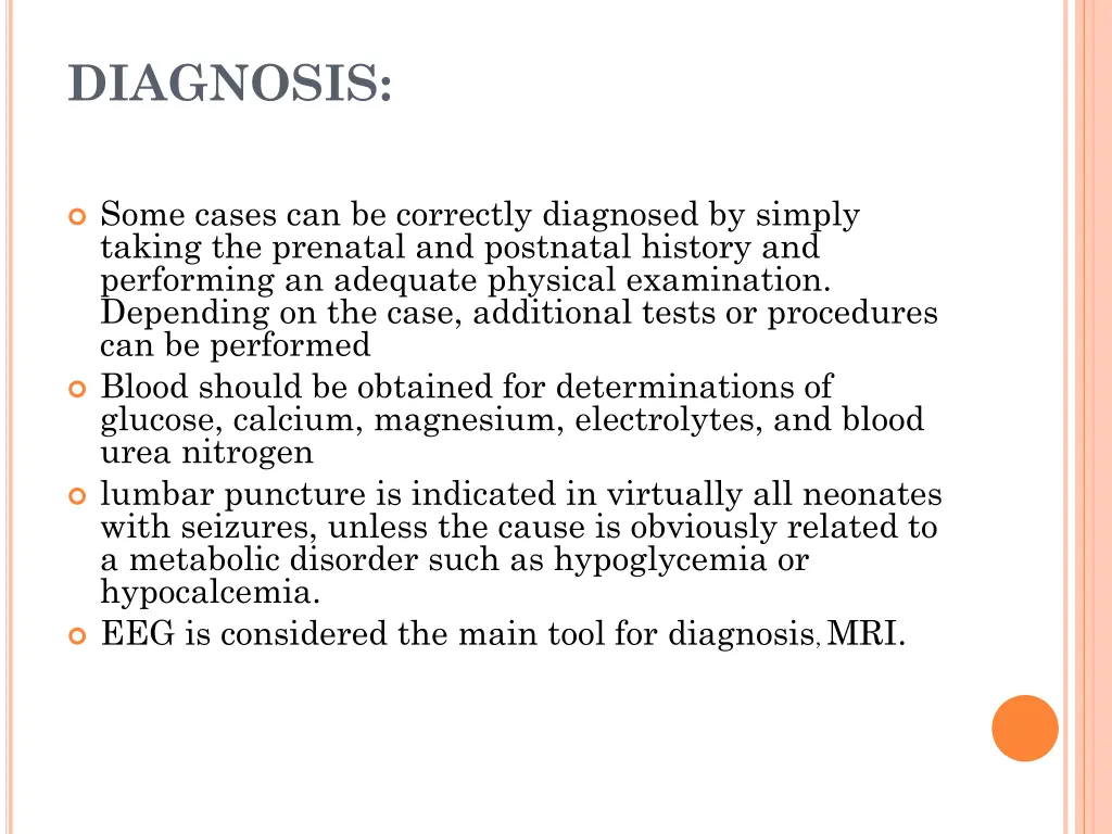 diagnosis