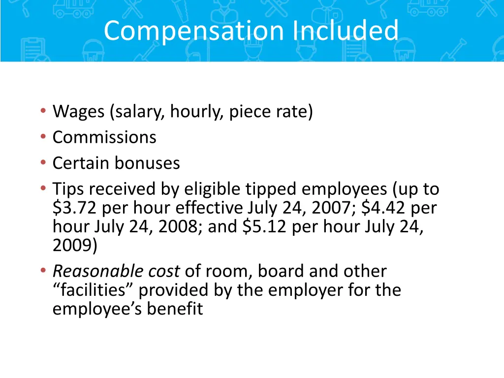 compensation included