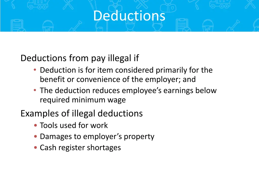 deductions