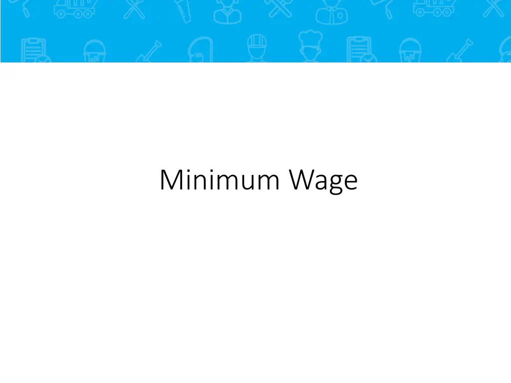 minimum wage