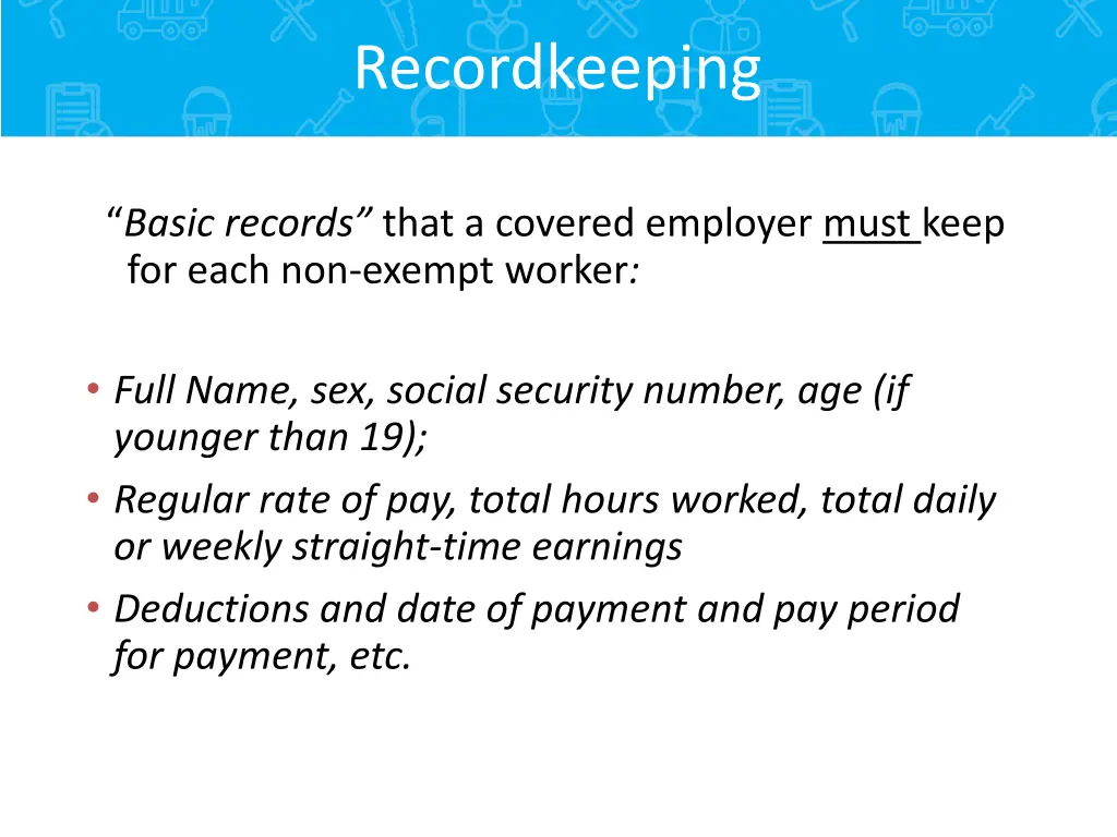 recordkeeping 1