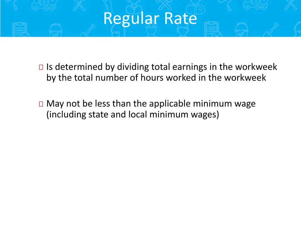 regular rate