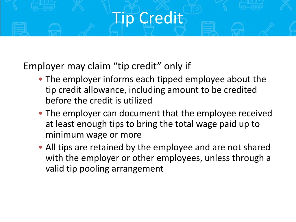 tip credit