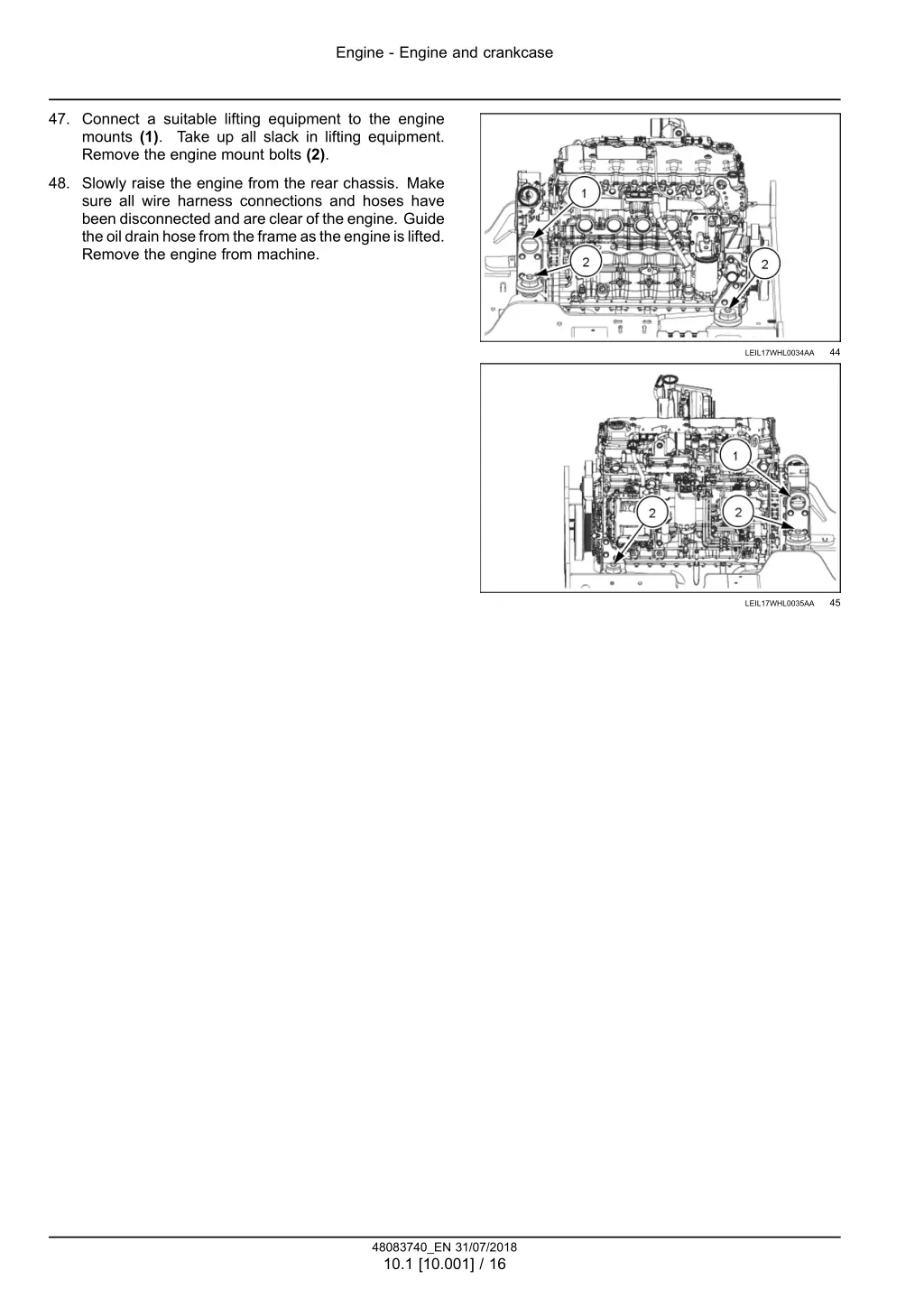 engine engine and crankcase 13