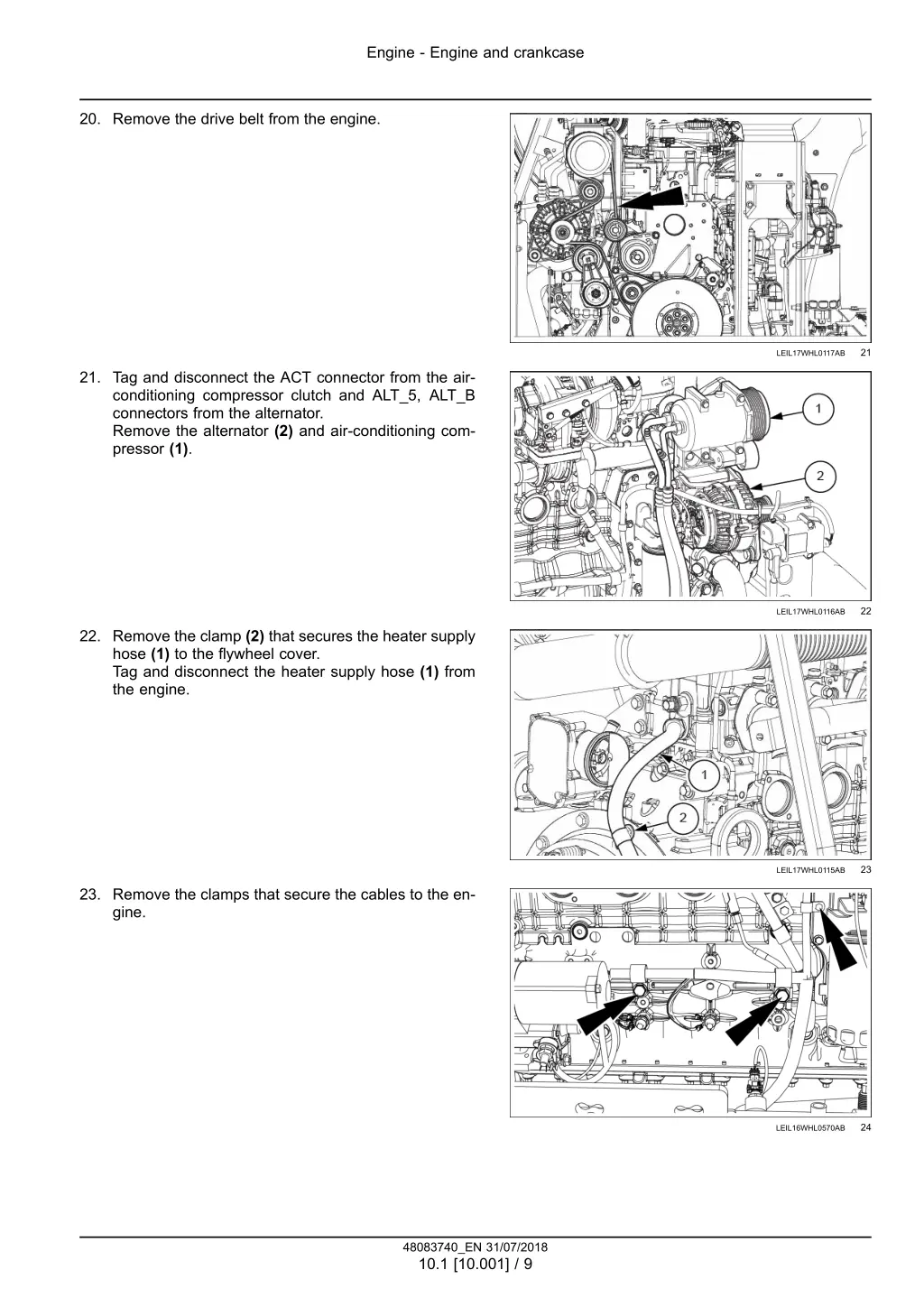 engine engine and crankcase 6